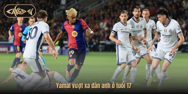 Lamine Yamal vượt xa đàn anh ở tuổi 17